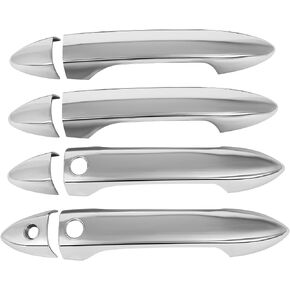 OCPTY 4PCS Door Handle Covers for 2013-2017 for Honda Accord Exterior Driver Side & Passenger Side Car Door Handle Covers Trim Kit Chrome
