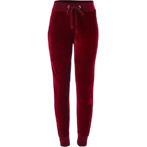 FashionMille Women Regular Slim Fit Lightweight Velvet Jogger Pants
