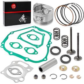 Engine Top End Rebuild Kit Oversize 0.25mm Piston & Ring Intake Exhaust Valve & Seal SPRING Gasket Seal For YAMAHA Golf Cart G11 G16 G20 A 1996-2002