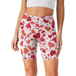 Xpyiqun Workout Shorts Women Hight Waisted Athletic Biker Shorts Tummy Control Gym Running Shorts Activewear Yoga Pants