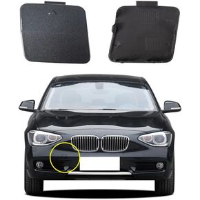 Car Front Bumper Tow Hook Cover Compatible with BMW 1 series F20 Sedan F21 Wagon Hatchback 114i 116d 116i 118dX 118i 2012 2013 2014 Trailer Cover Cap 51117292947 Small Lid Towing Eye Cap