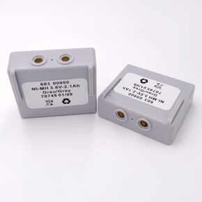 (2Pcs) 683 00900 Ni-MH 3.6V-2.1Ah Grau/Grey Rechargeable Battery for HETRONIC Remote Control