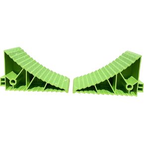 Set of 2 Wheel Chocks, Great for RV, Boat, Utility, Cargo, Travel Trailers, Replacement Chocks Without Rope for Use with GEN 1 and GEN 2 Blocks, Helps Keep Trailer in Place, Made in USA