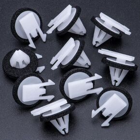 Rexka 10pcs Body Side Moulding Clips Compatible with GM 11611375 Cadillac Chevrolet GMC ATS, Enclave, Escalade ESV, Impala, Silverado 1500, Silverado 2500 HD, Silverado 3500 HD, SS