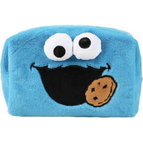 Bioworld Sesame Street Cookie Monster Blue 8" Cosmetic Bag