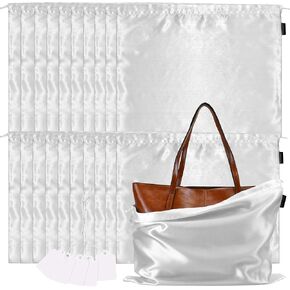 20 Pack Dust Bags for Purses and Handbags, Silk Dust Cover Storage Bags, Travel Storage Pouch Handbags for Purse Shoes Boots
