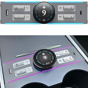 Fit for Tesla LCD Intelligent Control Expansion Dock, Compatible with Tesla Model Y/Tesla Model 3 (2021-2024), Mutifunctional Physical Knob Controller, AC Control, Passenger Seat Control
