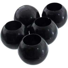 Paracord Planet Bungee Toggle Ball End Lock – Black Hardened Plastic End Locks for Shock and Bungee Cord (5 Pack)