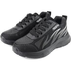 Boys Girls Sneaker for Toddler/Little Kid Tennis Shoes Lightweight Breathable Anti-Slip Running Shoes Black 9.5Toddler