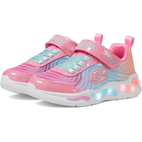 Skechers Wavy Beams-Ombre Express Sneaker, Pink/Multi, 12 US Unisex Little Kid