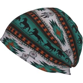 Cute Native American Knit Hat Winter Warm Beanie Hat for Mens Women Ski Cap Native American Beanie Hat