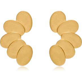Gold Earrings For Women Gold Leaf Earrings Worn Gold dangle drop Earrings Fashion Jewelry Gift