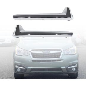LAFORMO Pair(2) Fog Light Trim Set Chrome Left And Right Plastic Compatible With 2017-2018 Subaru Forester,Replacement For 57708SG010, 57708SG000