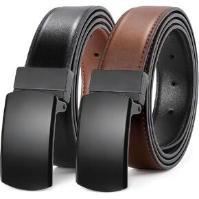 JASGOOD Men's Belt Leather Reversible Belt for Men 1.3" Mens Dress Belt For Presents Casual Golf Dress Pants Shirts
