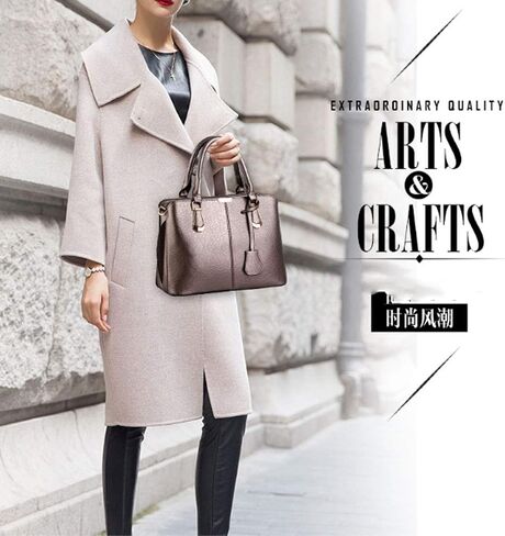 Purses and Handbags for Women Fashion Ladies PU Leather Top Handle Satchel Shoulder Tote Bags in Kuwait