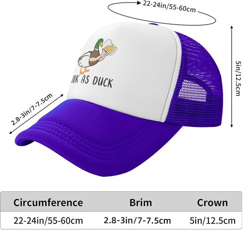 Duck Trucker Hat,Adjustable Funny Mesh Cap,Unisex Baseball Caps,Suitable for Sports,Fishing,Travel in Saudi Arabia