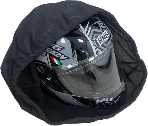 Motorcycle Helmet Bag Lightweight Backpack Drawstring Bag Large Capacity Drawstring Rucksack Bag Suitable for All Helmets, Can be Completely Wrapped Motorbike Full Helmet. 20" L*18" W in Saudi Arabia