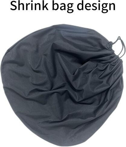 Motorcycle Helmet Bag Lightweight Backpack Drawstring Bag Large Capacity Drawstring Rucksack Bag Suitable for All Helmets, Can be Completely Wrapped Motorbike Full Helmet. 20" L*18" W in Saudi Arabia