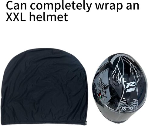 Motorcycle Helmet Bag Lightweight Backpack Drawstring Bag Large Capacity Drawstring Rucksack Bag Suitable for All Helmets, Can be Completely Wrapped Motorbike Full Helmet. 20" L*18" W in Saudi Arabia