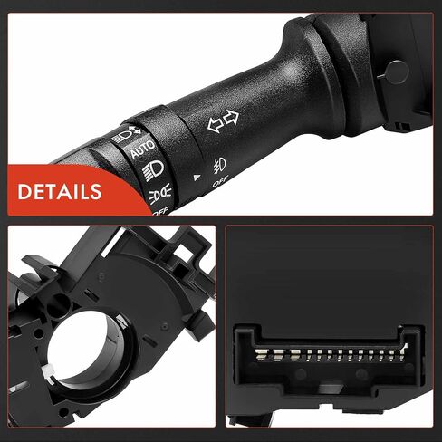 A-Premium Turn Signal Switch, Headlight Dimmer (Auto), Parking/Fog Light Multifunction Switch Lever Compatible with Hyundai Elantra 2011-2012, Sonata 2011 2013, Kia Sorento 2011-2013 in Saudi Arabia