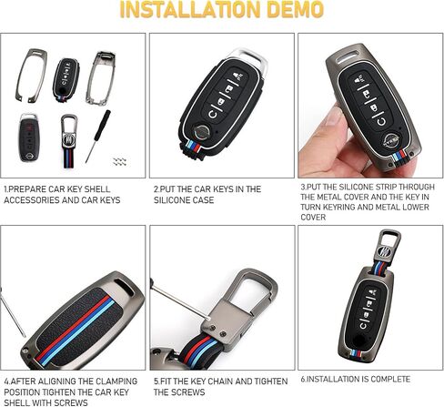 Compatible with 2023 2024 Nissan Rouge Pathfinder Key Fob Cover 2024 Sentra Key Fob Cover 5 Buttons,2023 2024 Rouge Pathfinder Key Fob Case,Metal Shell & Soft Silicone Protection(Gray) in Saudi Arabia