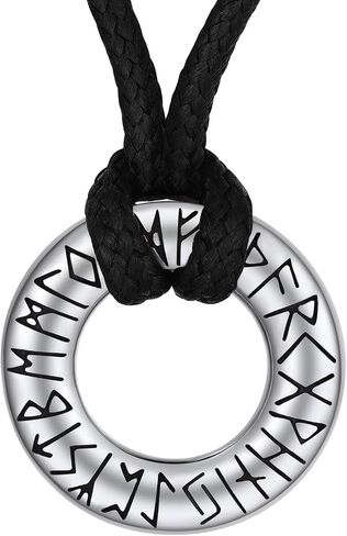 ChainsProMax Mens Viking Necklace, Arrowhead/Rune/Raven Skull Necklace for Men Nordic Jewelry-Send Gift Box in Saudi Arabia