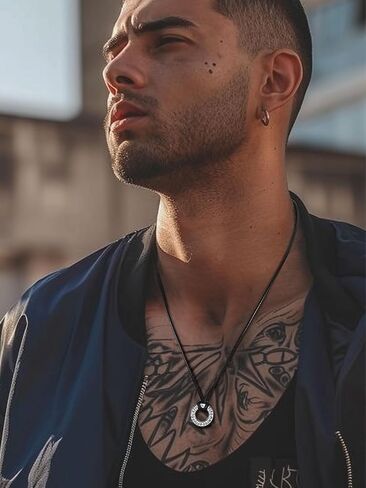 ChainsProMax Mens Viking Necklace, Arrowhead/Rune/Raven Skull Necklace for Men Nordic Jewelry-Send Gift Box in Saudi Arabia