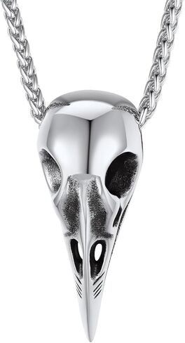 ChainsProMax Mens Viking Necklace, Arrowhead/Rune/Raven Skull Necklace for Men Nordic Jewelry-Send Gift Box in Kuwait