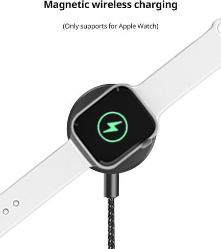 SUPERV 5 in 1 Multi Fast Charging Cable,USB Cable,Digital Display, Nylon USB A to USB Type C/Lightning/Micro USB 3.94ft,100W Fast Charging for iPhone Series, Android Series, Type-C Devices in Saudi Arabia