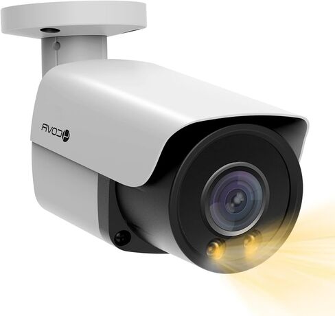 4K PoE IP Security Bullet Camera Outdoor, 8MP UltraHD Wired Camera with Dual Lights Full-Color Night Vision, Two-Way Talk, AI Person/Vehicle Detection, Up to 256GB microSD Card, LY37YX8MA in Saudi Arabia
