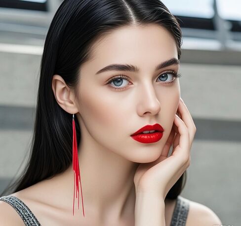 أقراط جلدية شرابة البوهيمي شرابة هامش استرخى أقراط بوهو اليدوية جلدية ريشة طويلة الشرابة أقراط مجوهرات الغربية للنساء in Kuwait