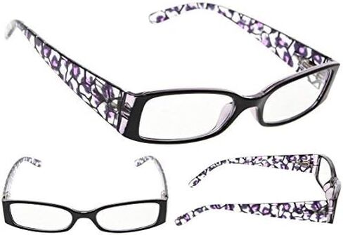5-Pack Ladies Floral Design Temples Reading Glasses for Women Includes Sunshine Readers in Kuwait
