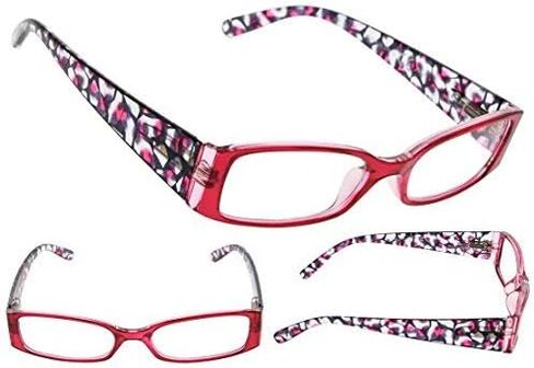 5-Pack Ladies Floral Design Temples Reading Glasses for Women Includes Sunshine Readers in Kuwait