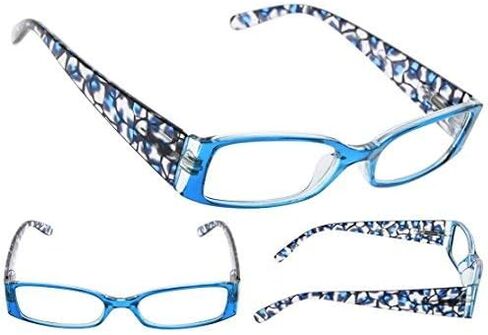 5-Pack Ladies Floral Design Temples Reading Glasses for Women Includes Sunshine Readers in Kuwait