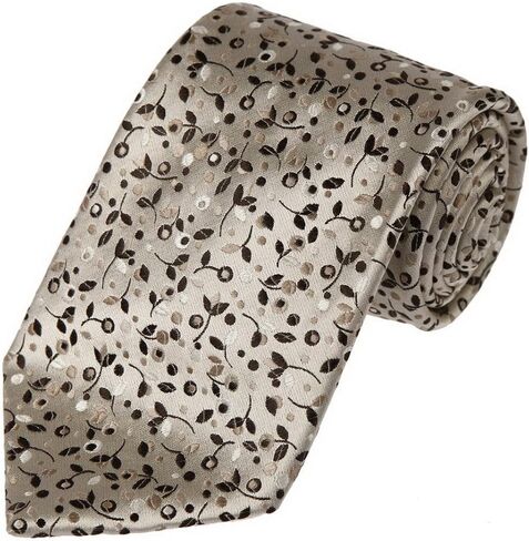 Tie Men Flower Patten Neckties For Mens Pure Silk Neckwear Black in Saudi Arabia
