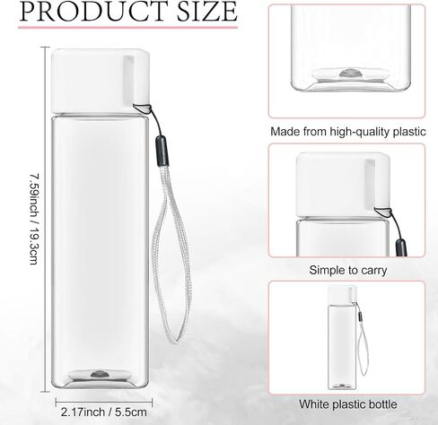 32 Pcs Water Bottle Bulk 17 oz Reusable Leak Proof Portable Bottles Plastic Sports Drink Bottles Large for Kids Adults for School Classroom Fitness Office Travel Camping (Multicolor) in Saudi Arabia