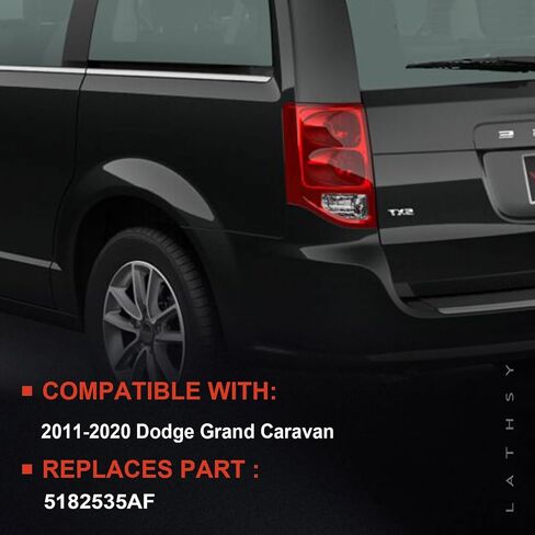 LED Tail Lights Assembly Compatible with 2011-2020 Dodge Grand Caravan Left Driver Side Replace:5182535AF in Kuwait