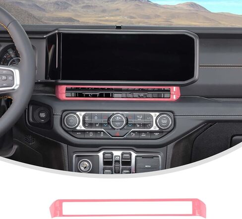 Linskip Center Console Air Vent Cover Compatible with 2024 2025 Jeep Wrangler JL 4XE & Gladiator JT Sport Rubicon Sahara Willys, Air Conditioning Vent Trim, Interior Accessories(Pink) in Saudi Arabia