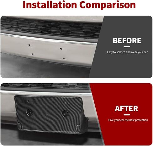 Front License Plate Holder, License Plate Frame Mount Bracket Compatible with Dodge RAM 2018-2023+ (Carbon Fiber) in Saudi Arabia