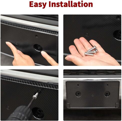 Front License Plate Holder, License Plate Frame Mount Bracket Compatible with Dodge RAM 2018-2023+ (Carbon Fiber) in Saudi Arabia