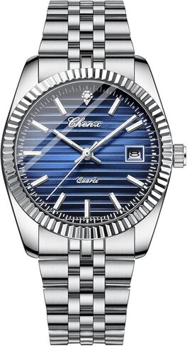 Men Watches with Elegant Bracelet Watch Stainless Steel Sports Fashion Quartz Watch Simple and Easy to Read Watch in Kuwait