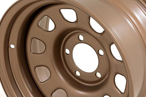 Rough Country Bronze Steel Wheel | 16x8 | 6x5.5 | -12mm Painted (16 x 8. inches /6 x 5 inches, -12 mm Offset) in Saudi Arabia