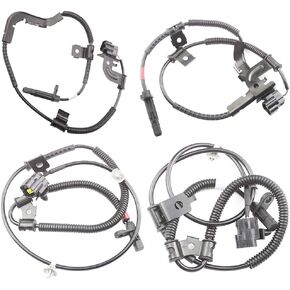Set of 4 Front + Rear ABS Wheel Speed Sensors for 2006 2007 2008 2009 2010 2012 Kia Sedona