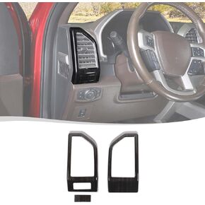 Voodonala for F150 2015-2020Carbon Fiber Grain Dashboard Side Outlet Vent Covers Trim for Ford F150 2015-2020(F150 F250) in Kuwait