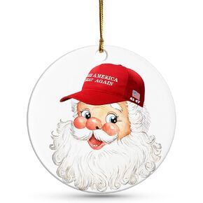 Yes, I’m a Trump Girl Ornament - Funny Trump President Ornament for Christmas - Trump 2024 Election Gift - Patriotic Christmas Ornament for Trump Fans - Unique for Trump Supporters