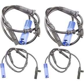 Set of 4 Front + Rear ABS Wheel Speed Sensors for 2002 2003 2004 2005 2006 2007 2008 Mini Cooper