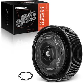 A-Premium Air Conditioner AC Compressor Clutch Kit Compatible with BMW E70 Series X5 2011, F25 Series X3 2011-2012, E84 Series X1 2012, 3.0L