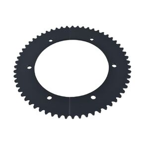 #35 Chain 59 Tooth Split Sprocket Aluminum for Predator 212cc 196cc 6.5hp 7.0hp for Coleman CT200U BT200X CT100U TrailMaster MB200 MegaMoto B212 Motovox Doodlebug Baja Mini Bike Go Kart Black