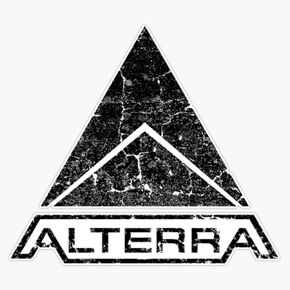 Alterra Subnautica Black Logo Bumper Sticker Vinyl Decal 5"