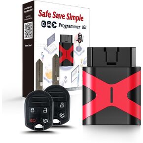 2 Programmable Keyfob Tool, Replacement Car Keys Fob and DIY Programmer Kit for 2011-2015 Ford F150 Flex Expedition Expedition Taurus